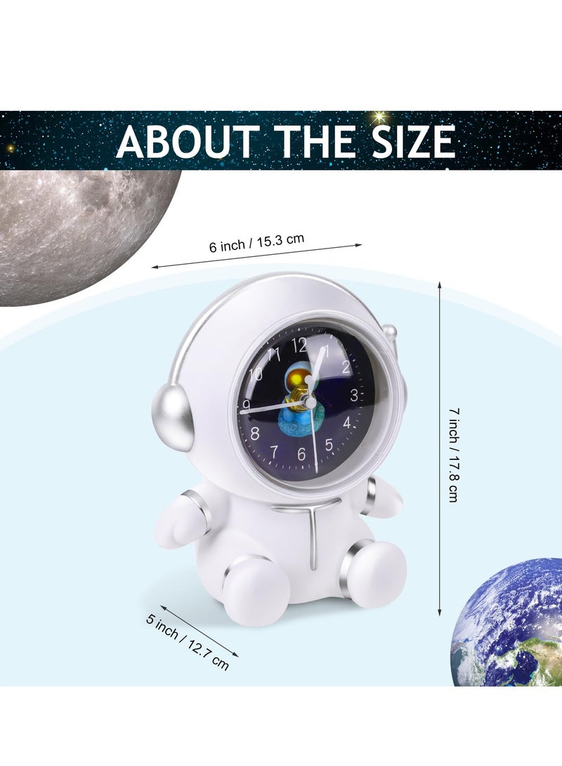 SYOSI Astronaut Piggy Bank with Clock for Boys, Unbreakable Money Bank Paper Money Saving Box Personalized Cash Coin Can Birthday Gift for Kids Girls Adults(White) - Image 4