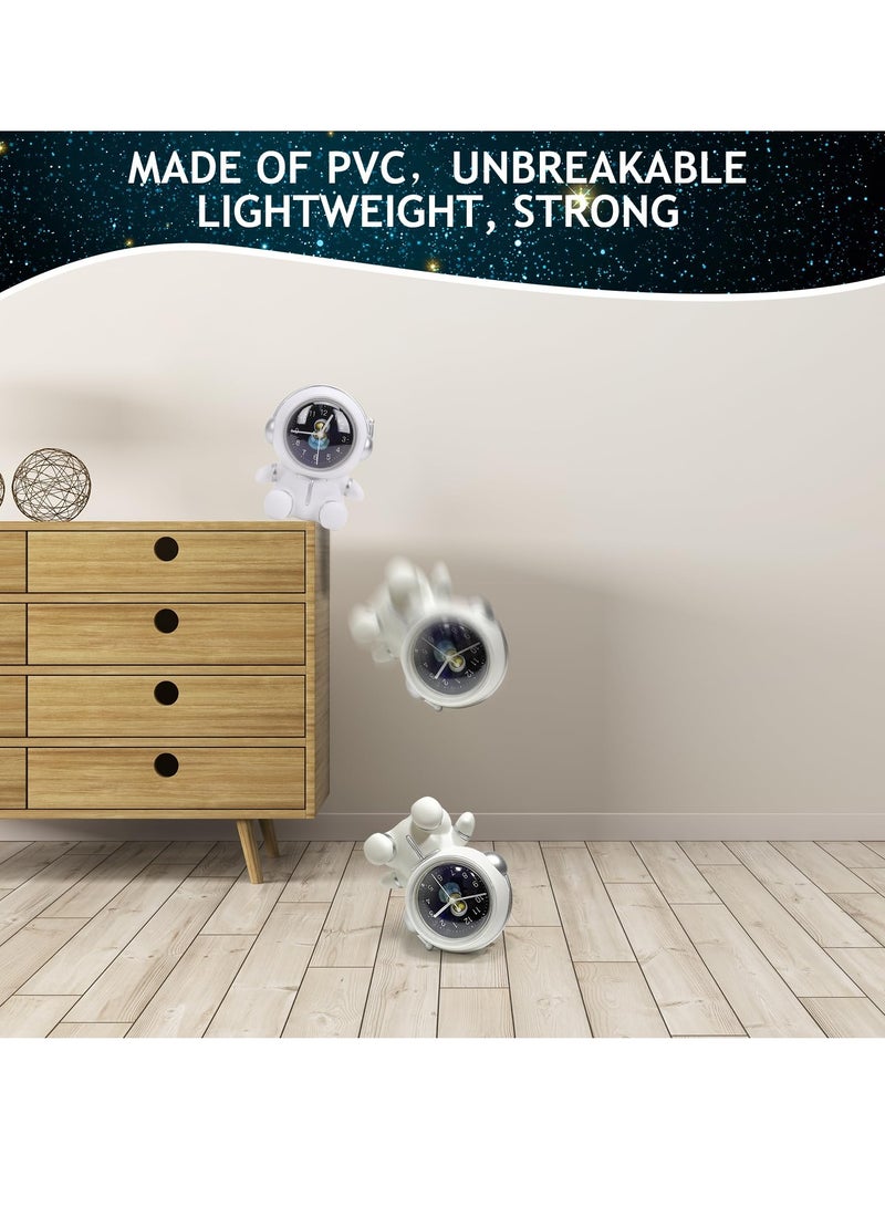 SYOSI Astronaut Piggy Bank with Clock for Boys, Unbreakable Money Bank Paper Money Saving Box Personalized Cash Coin Can Birthday Gift for Kids Girls Adults(White) - Image 5