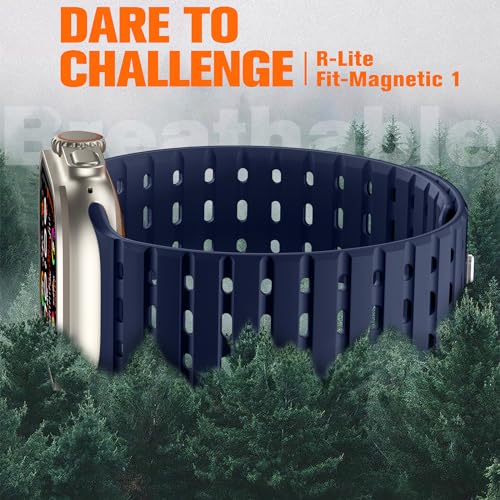 Bandletic Compatible with Apple Watch Ultra 3 Band Men Women Rugged Magnetic Silicone Sport Watchband for iWatch 49mmUltra 32146mm111045mm98744mmSE3SE2SE65442mm321 - Image 3