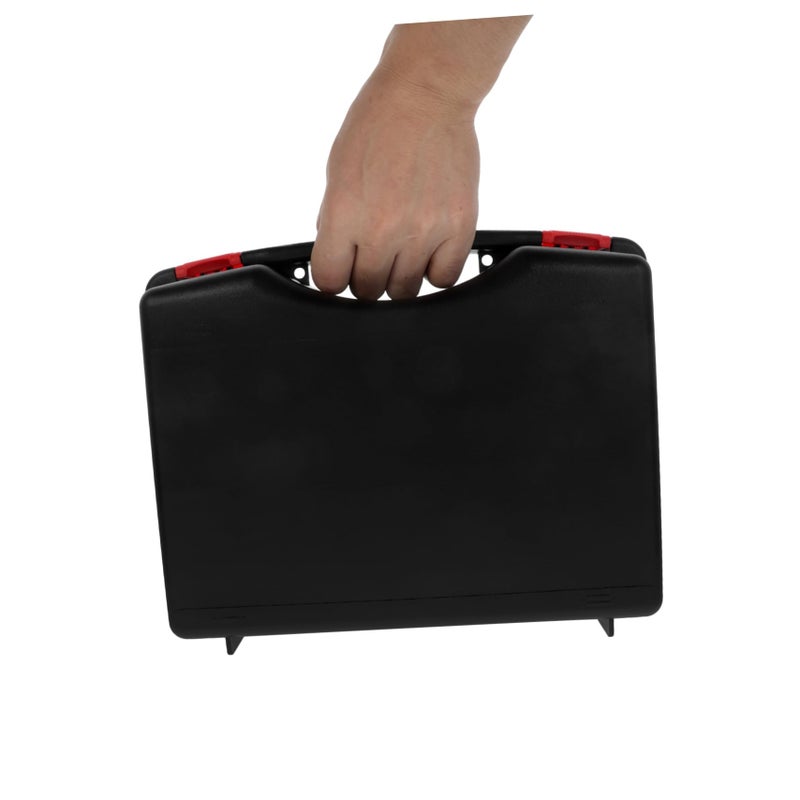 Impact Resistant Portable Toolbox Lightweight Storage Organizer With Comfortable Grip - Image 4