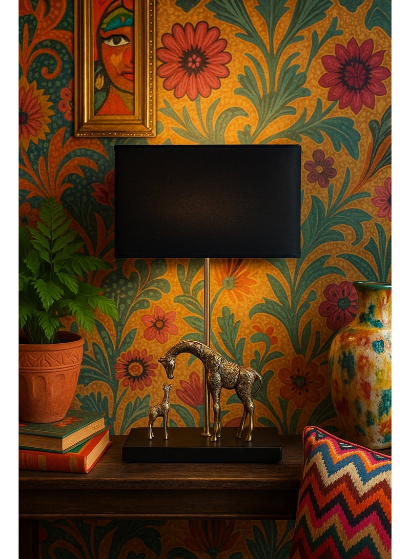 Roza lighting Black Golden Giraffe Table Lamp - Image 3