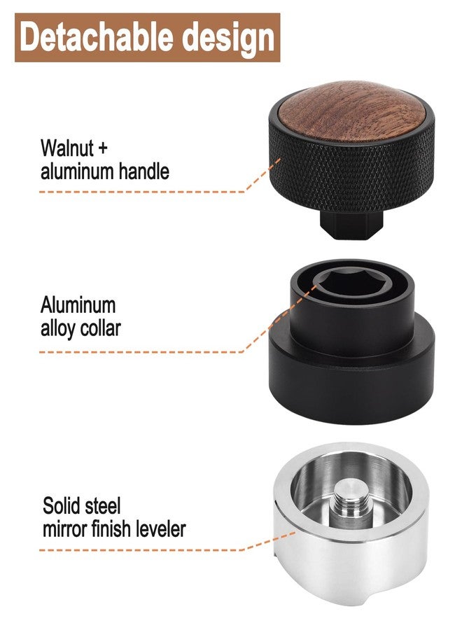 LYHLYA 53mm Coffee Distributor and Tamper, Dual Head Espresso Tool with Adjustable Depth - Professional Coffee Leveler and Hand Tamper for 51mm Portafilters, Barista-Grade Espresso Accessory (53mm) - Image 3