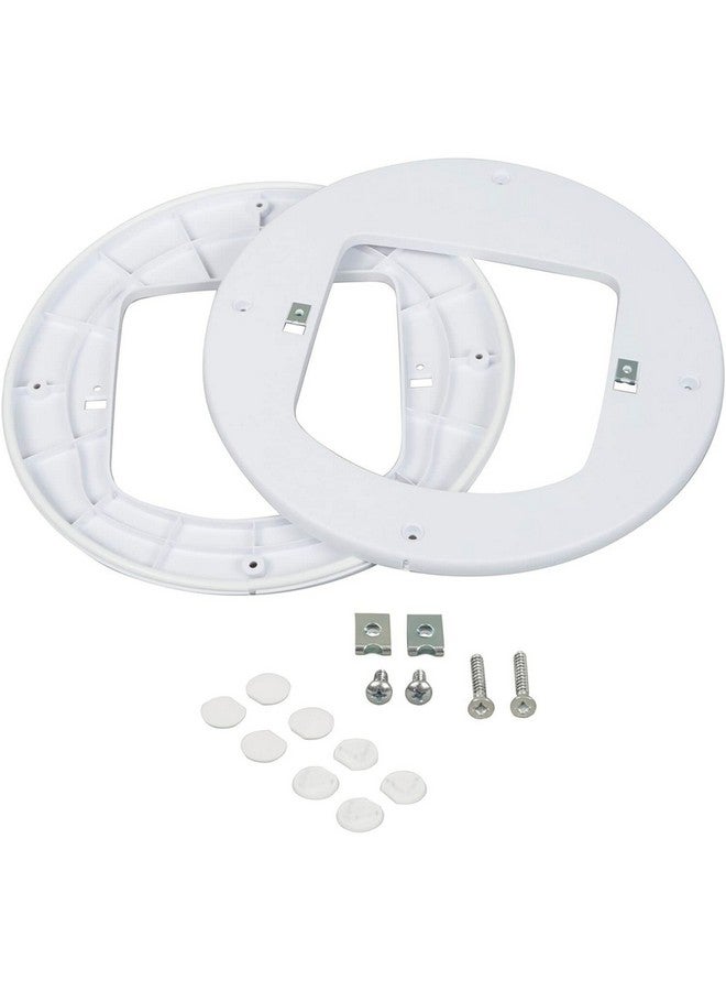 Petsafe Installation Adapter, Mounting Adapter For Installation Of Petsafe Microchip Cat Flap And Manual Cat Flap, For Glass, Walls And Metal Doors, White - Image 1
