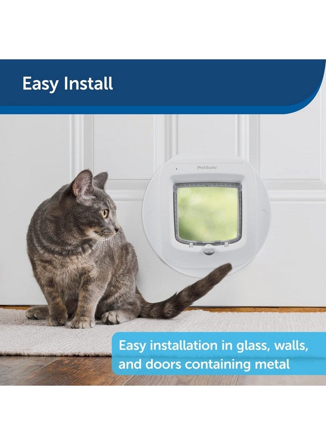Petsafe Installation Adapter, Mounting Adapter For Installation Of Petsafe Microchip Cat Flap And Manual Cat Flap, For Glass, Walls And Metal Doors, White - Image 5
