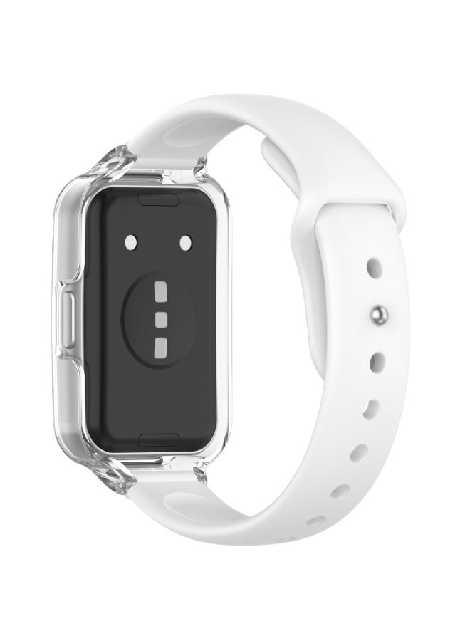 Transparent PC Case Silicone Strap for Huawei Band 11 11 Pro Rubber Band Belt Wristband Bracelet Screen Protector Bumper Cover - Image 3
