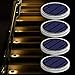 YiLaie YiLaie Solar Deck Lights Outdoor Waterproof, Garden Driveway Walkway Pathway Ground Step Dock Lights Solar Powered, LED  - Image 2