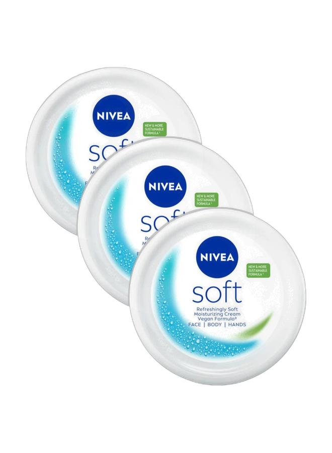 نيفيا كريم ناعم ومنعش ومرطب، عبوة من 3 قطع، 300 مل - Image 1