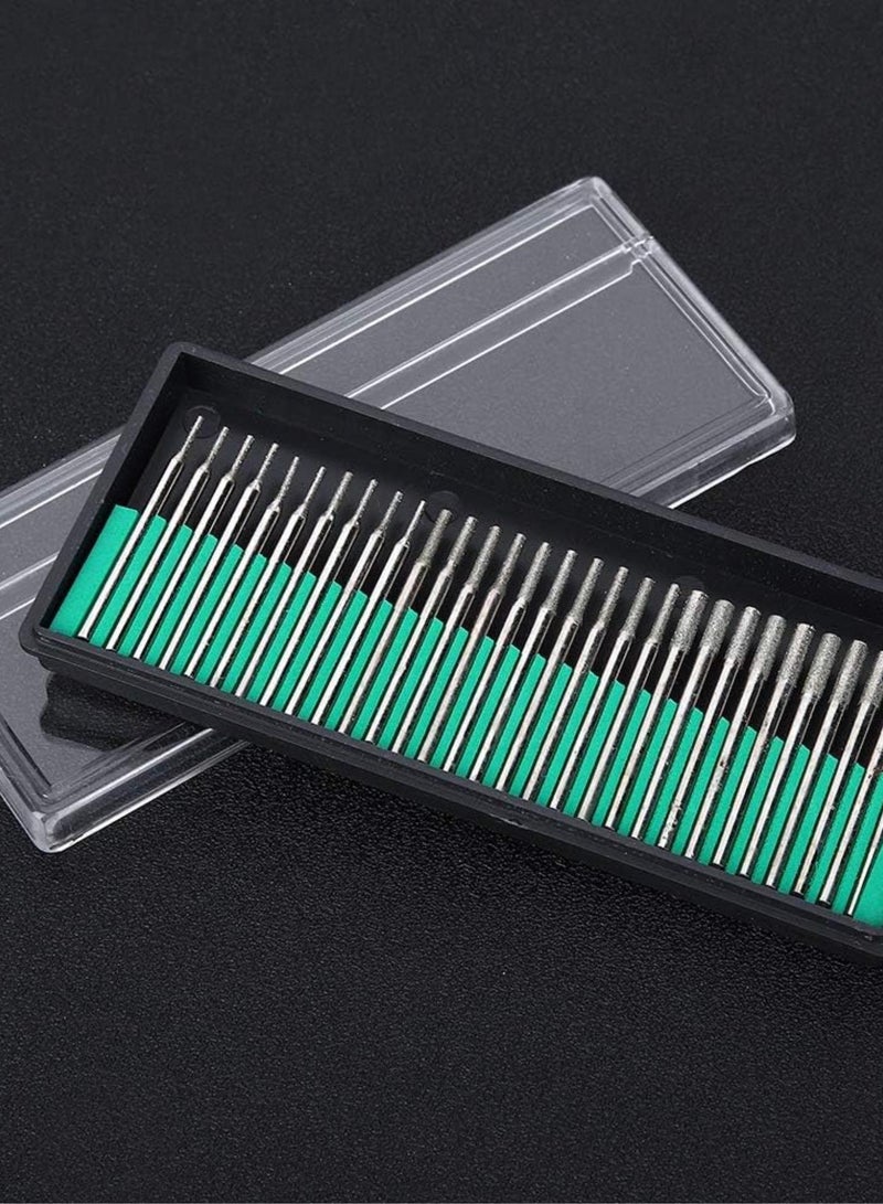 GGOOT Grinder Head  Diamond Needle Sanding Tool Set, 30 Pieces, Cylindrical Grinder Head 1/2/m, Hardware Accessory for Carving - Image 4