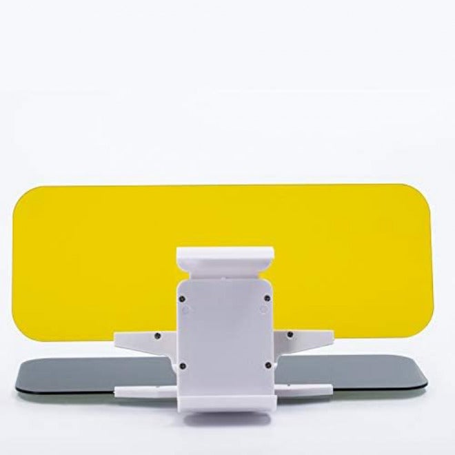 KINGKI Car Sun Visor Extender Anti Glare Blocker HD Day Night Driving Visor Glare Sun Shield Tinted Lens Blocker Car Extender Visor Sunscreen Extendable Visor for Car Sun Windshield Glare Blocking Visor - Image 2