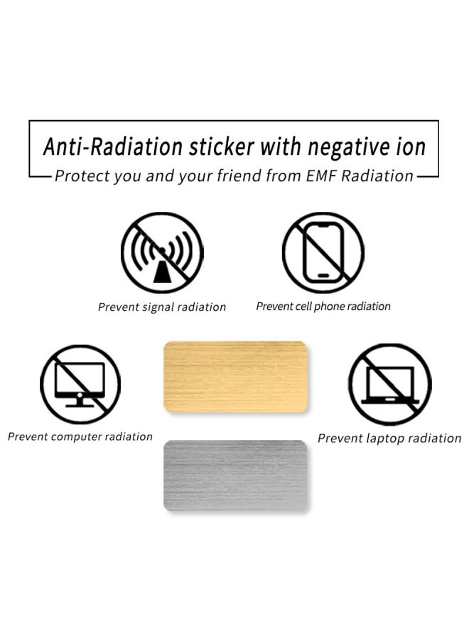 Terahertz Metal Paste Negative Ion Energy Mobile Phone Patch Energy Mobile Phone Patch Anti-radiation Plastic Box-Color:Gold Opp Bag - Image 4