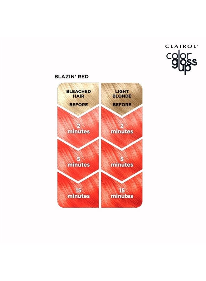 CLAIROL صبغة شعر مؤقتة بلمعة اللون، لون شعر أحمر ناري، عبوة 1