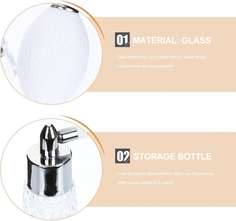 Refillable 70ml Glass Perfume Spray Bottle Clear Atomizer for Travel and Personal Fragrance Use - Image 3