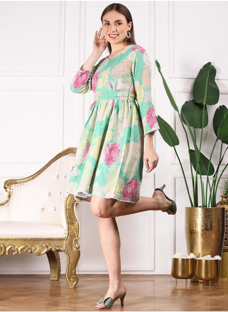 ISHIN Floral Print Dress  - Image 3