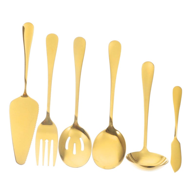 Golden Stainless Steel Cutlery Set For Parties Weddings Home Dining Dishwasher Safe Ergonomic Design - Image 2