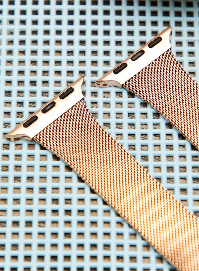 COCONUT LANE Milanese Rose Gold Apple Watch Strap 38/40mm