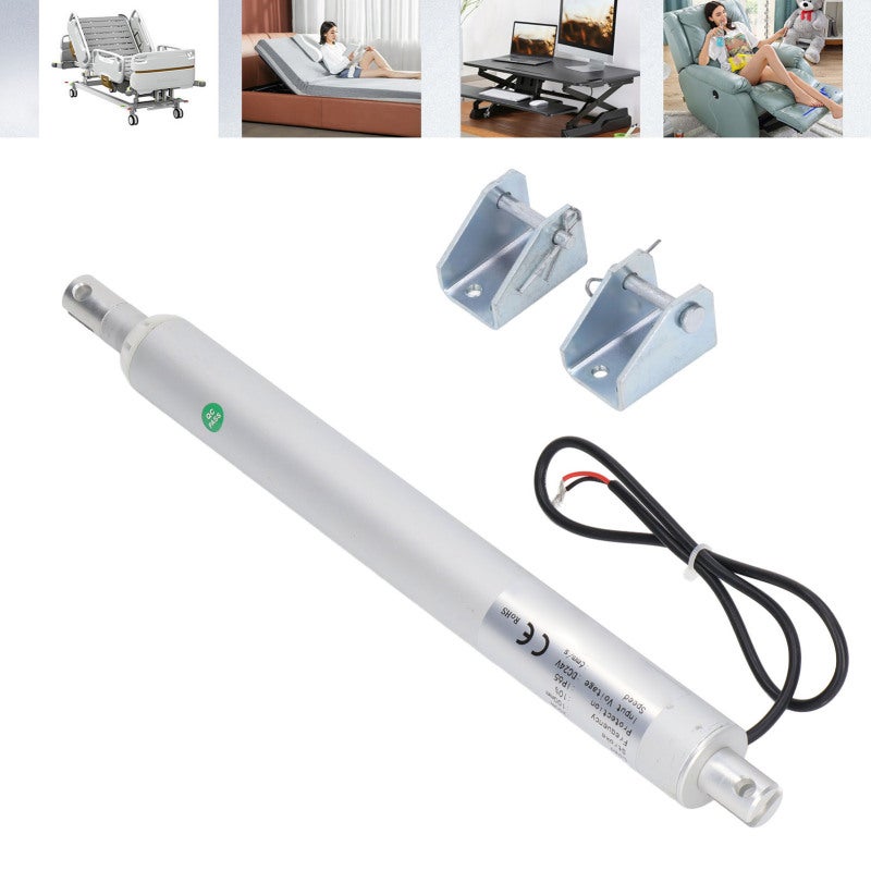 Pen Type Actuator 100mm Stroke DC12V Miniature Electric Actuator - Aluminum Alloy IP65 Linear Actuator for Electric Medical Beds - Image 2
