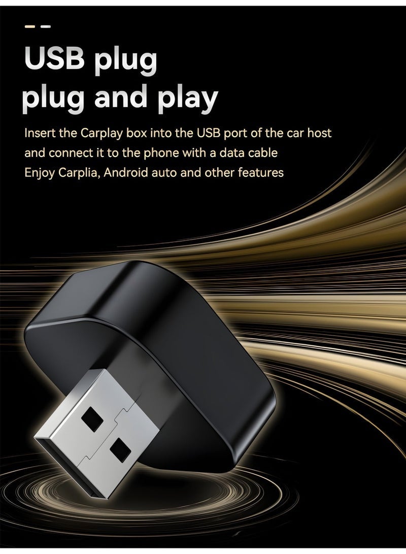 Mini Wireless CarPlay Adapter, 2-in-1 CarPlay & Android Auto Dongle, Plug and Play Wired to Wireless Converter, USB-A Type-C Support, Stable Bluetooth WiFi, Compact Design, Online System Update - Image 5