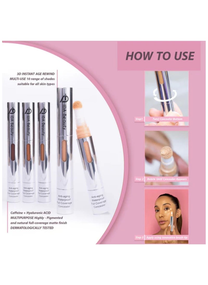IDA Beauty - 3D Liquid Multi-Use Sculpting Concealer | Full Coverage, Matte Finish, Lightweight & Long-Lasting | Conceals Dark Circles, Blemishes & Redness | Suitable for All Skin Types - Image 1