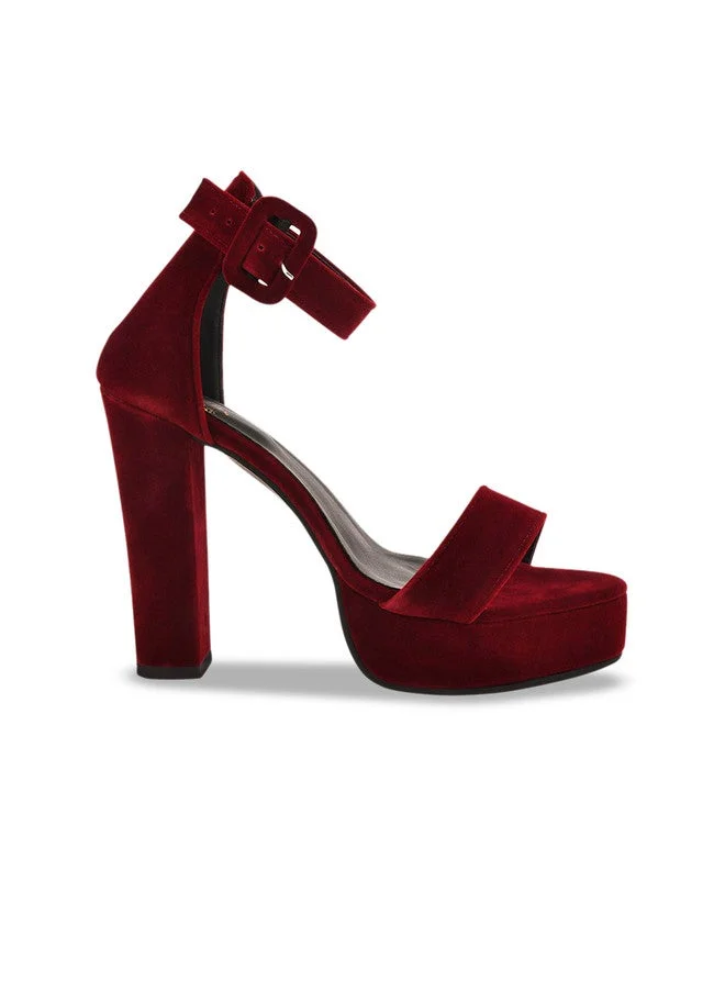 شوتوبيا Shoetopia Girls Open Toe Ankle Loop Block Sandals with Buckles