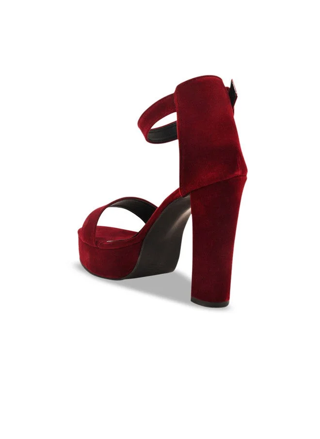 شوتوبيا Shoetopia Girls Open Toe Ankle Loop Block Sandals with Buckles