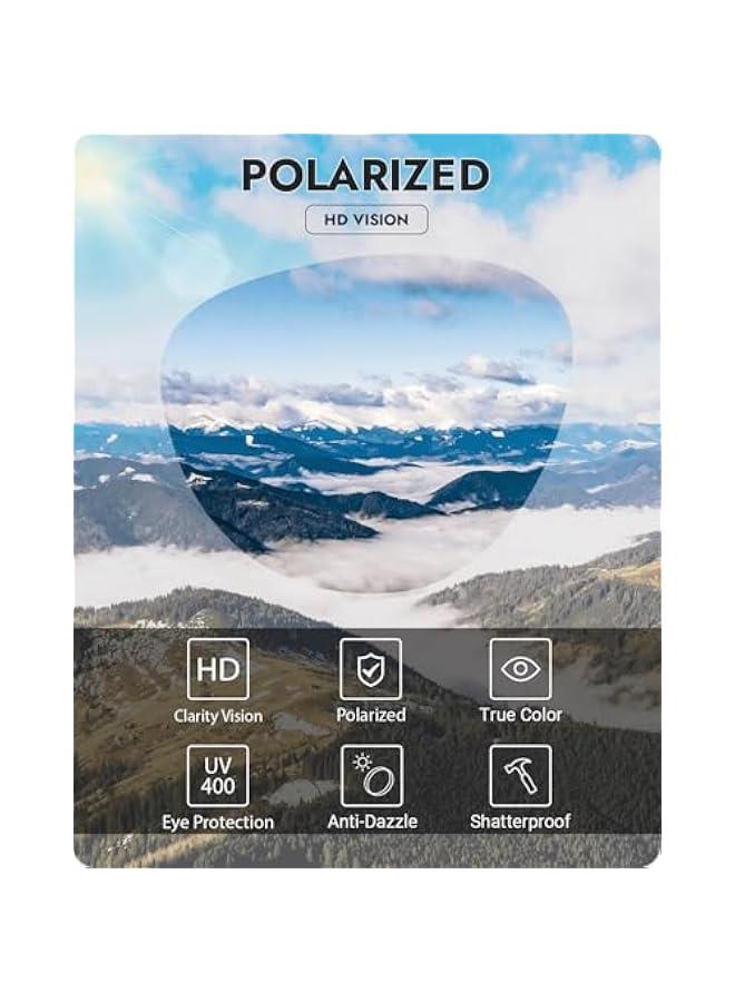 Captaintech Polarized Fit Over Glasses Sunglasses for Men Women, UV Protection Sports Wrap Around for Driving Cycling Fishing - Image 4