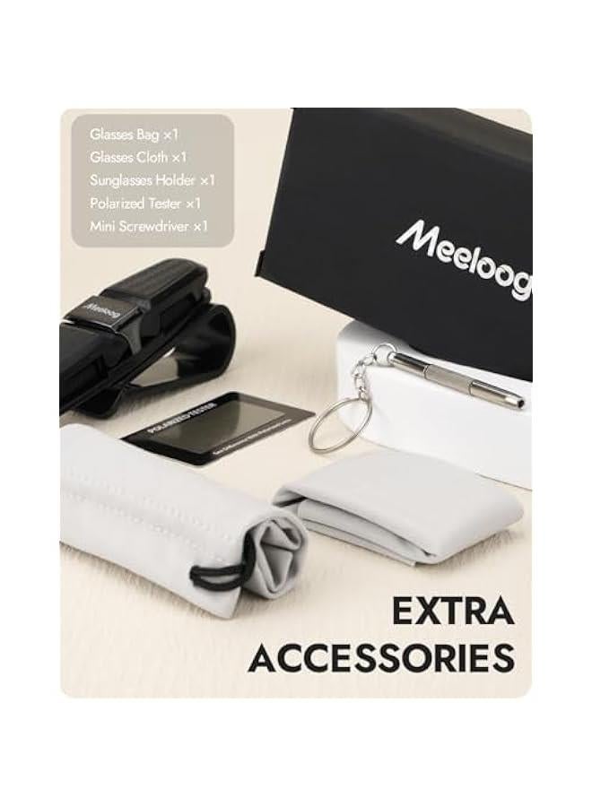 Captaintech Polarized Fit Over Glasses Sunglasses for Men Women, UV Protection Sports Wrap Around for Driving Cycling Fishing - Image 5