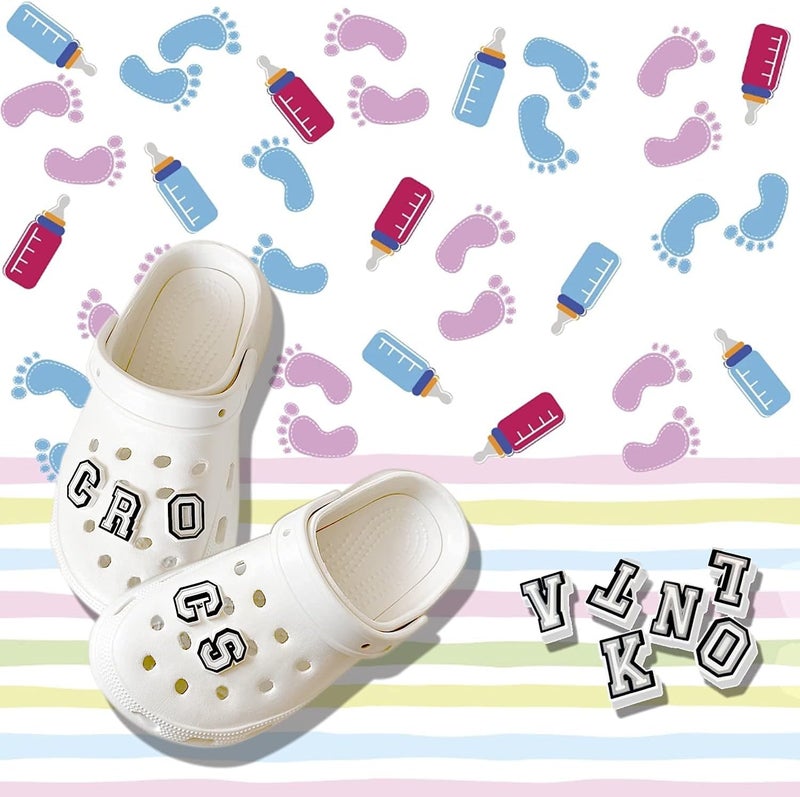 KASTWAVE Shoe Decoration Charms - 74 Pcs Letters & Numbers for Crocs and Bracelets - Image 2