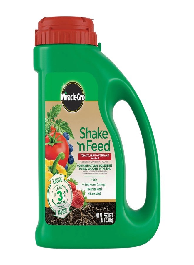Miracle-Gro ميراكل-غرو شيك 'إن فيد طماطم، فواكه وخضروات غذاء نباتي، سماد نباتي، 4.5 رطل - Image 1
