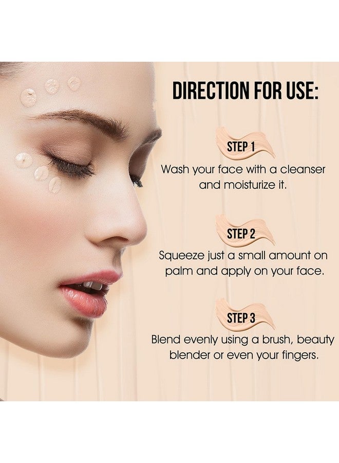 adbeni Infallible Pro Matte Foundation Spf-22 30Ml | Lightweight, Buildable Coverage & Flawless Finish | Suitable For All Skin Types | Nude Beige (01) - Image 4