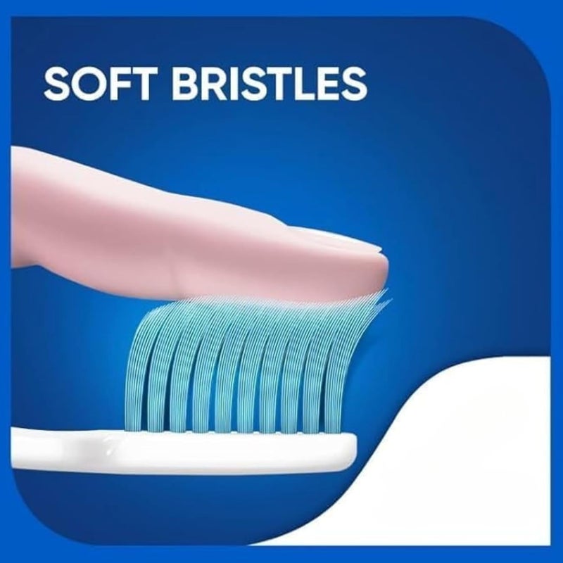 KRISP 3-Pack Soft Toothbrushes for Sensitive Teeth - Gentle Bristles for Adults and Kids, Ideal for Toddlers, Travel, and Everyday Use (Color May Vary) - Image 4