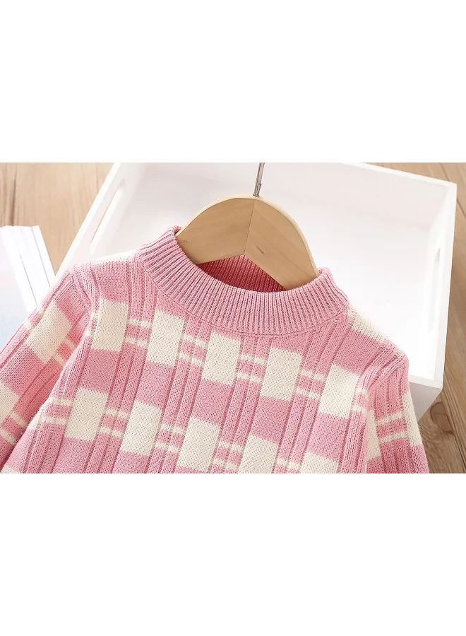 LITTLE SURPRISE BOX Checkered Knit Dress