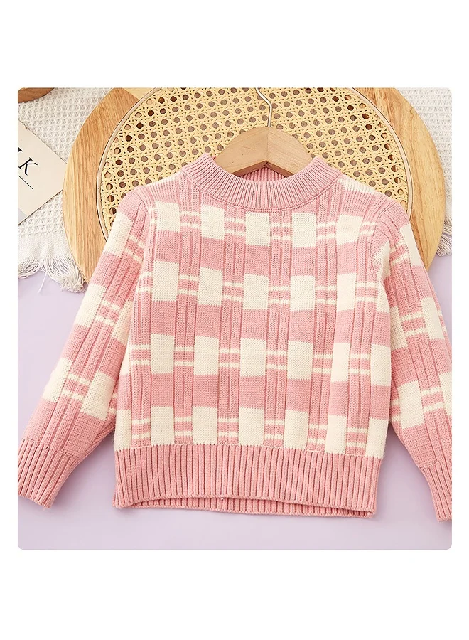 LITTLE SURPRISE BOX Checkered Knit Dress