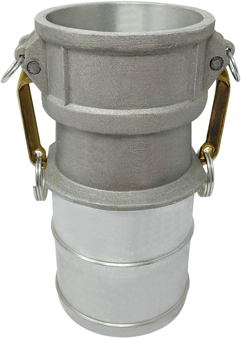 Gloxco Aluminum Type CR Cam and Groove Fitting, 3″ Female Camlock x 4″ Hose Shank (CAM-3040-CR-AL) - Image 1