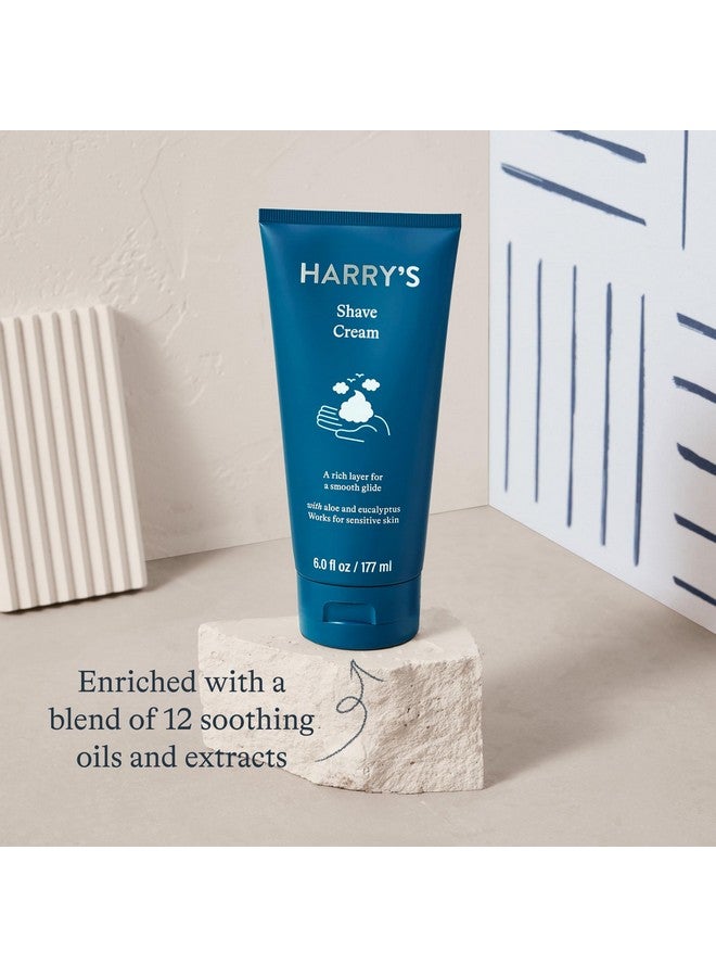 هاريز كريم حلاقة هاري - كريم حلاقة للرجال برائحة الأوكالبتوس - عبوة من قطعتين (6 أونصة) - Image 2