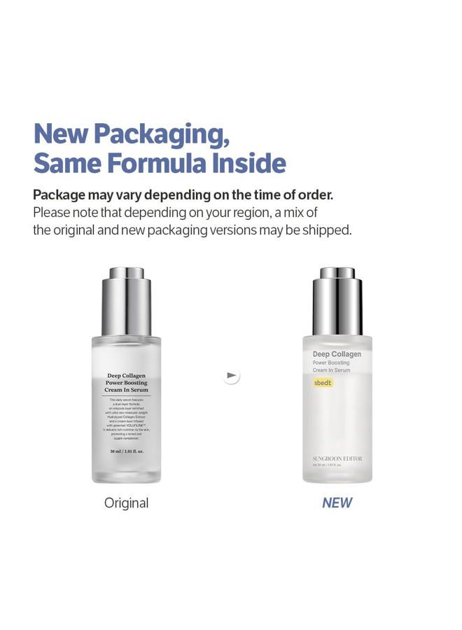SUNGBOON EDITOR Deep Collagen Anti-Wrinkle Cream In Serum | Volufiline, Real Collagen, Skin Volumizing, Glass Skin, Elasticity for Aged Skin, Korean Skin Care, Serum for Face, 1.01 fl. oz - Image 2