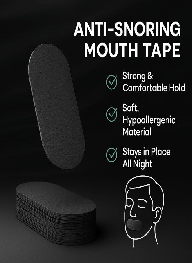 ZOXAR 30 Pcs Sleep Strips Mouth Tape for Sleeping – Anti-Snoring Strips for Nose Breathing, Snore Reduction & Better Sleep | Hypoallergenic Adhesive Mouth Stickers for Kids & Adults - Image 5