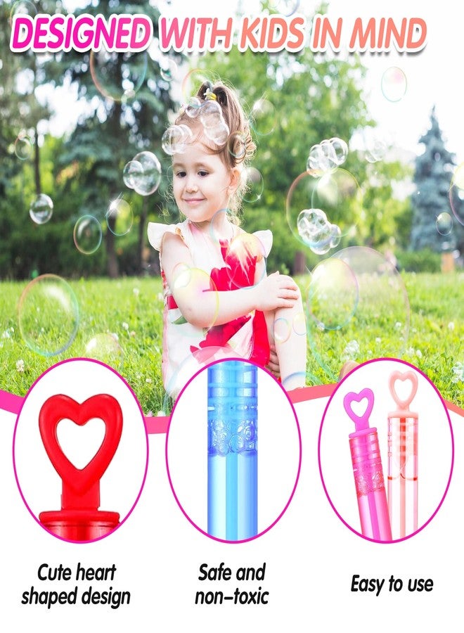 Gullora 40 Pack Mini Heart Bubbles for Kids, Assorted Colors Small Bubble Wands for Valentine's Day Party Favor for Kids, Wedding Send-Off, Guest Gifts, Birthday Photo Props, Goodie Bag Stuffers Outdoor Toys - Image 3