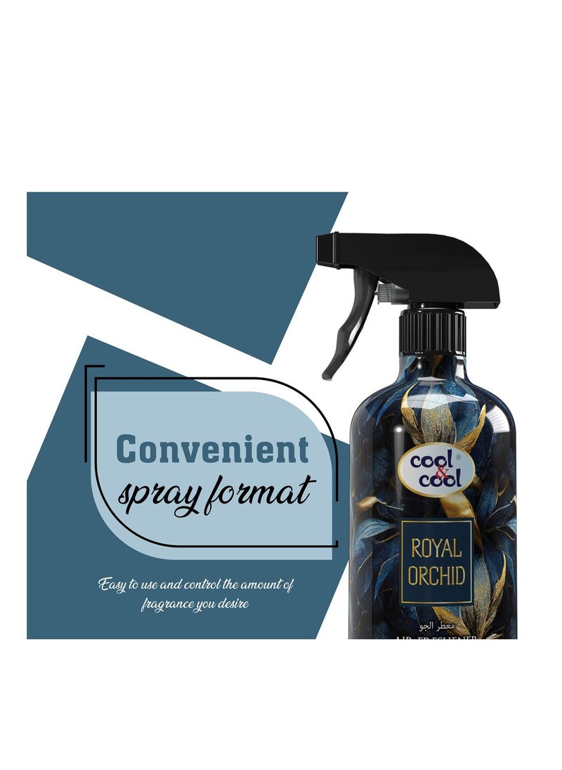 Cool & Cool Cool & Cool Royal Orchid Air Freshener | Long Lasting Fragrance, Eliminates Bad Odour, 500ml  - Image 3