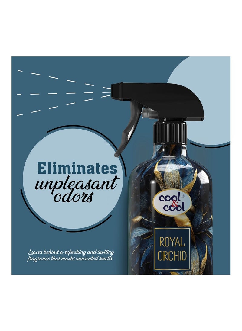 Cool & Cool Cool & Cool Royal Orchid Air Freshener | Long Lasting Fragrance, Eliminates Bad Odour, 500ml  - Image 2