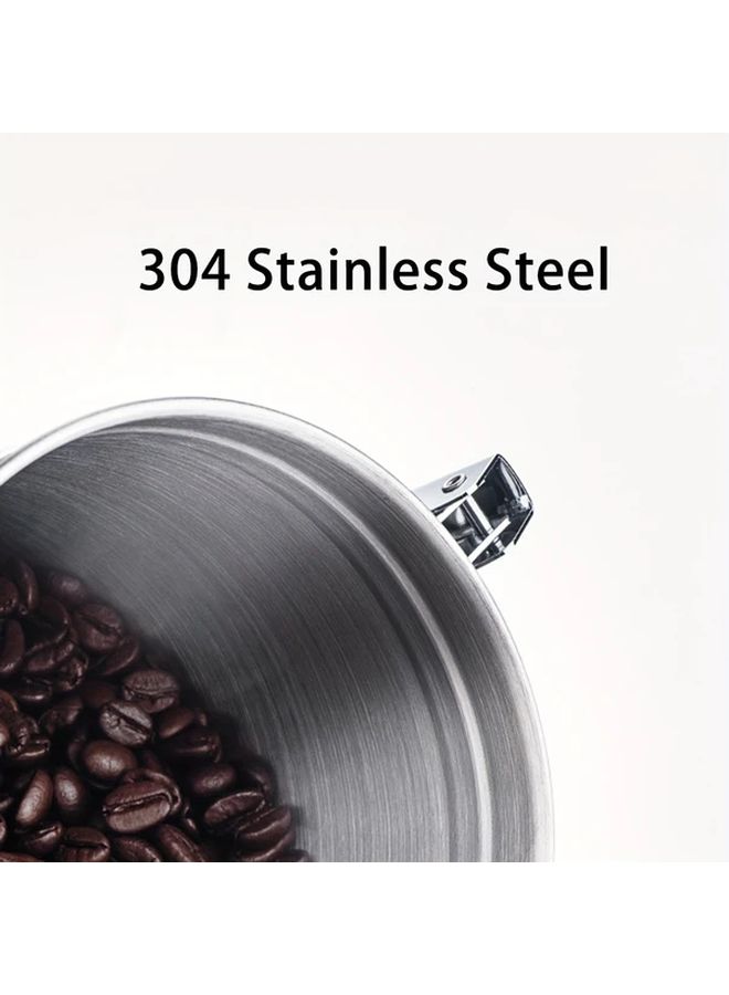 1.8L Stainless Steel Airtight Coffee Canister With Date Tracker And Scoop - Image 4