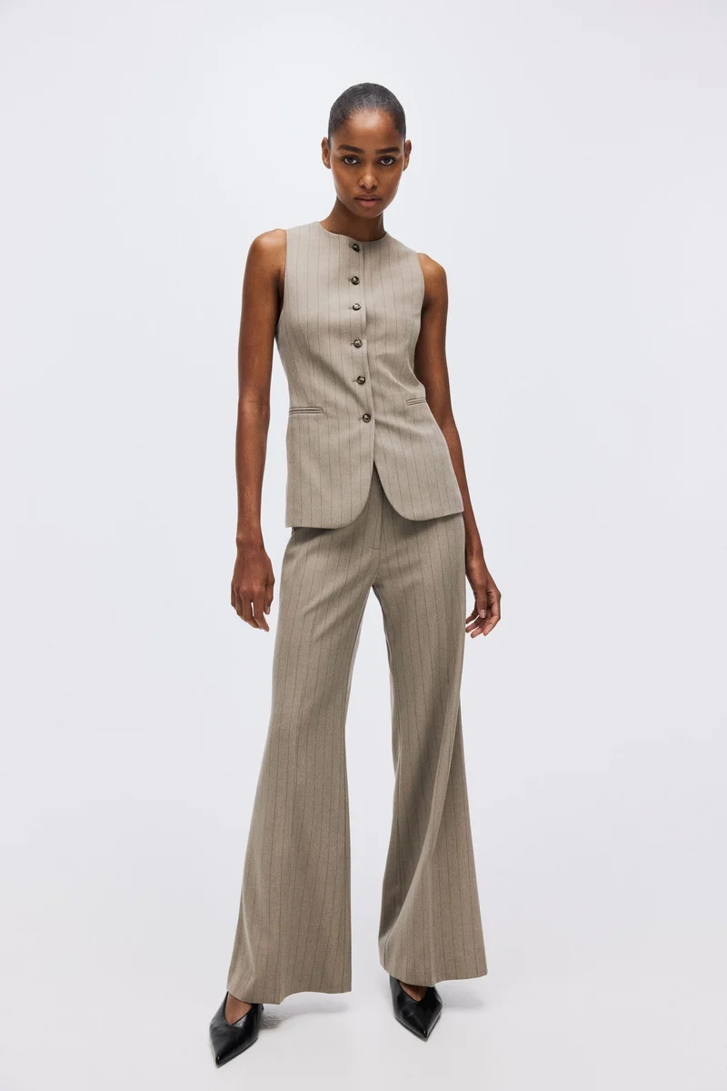 اتش اند ام بنطلون بحافة سفلية واسعة