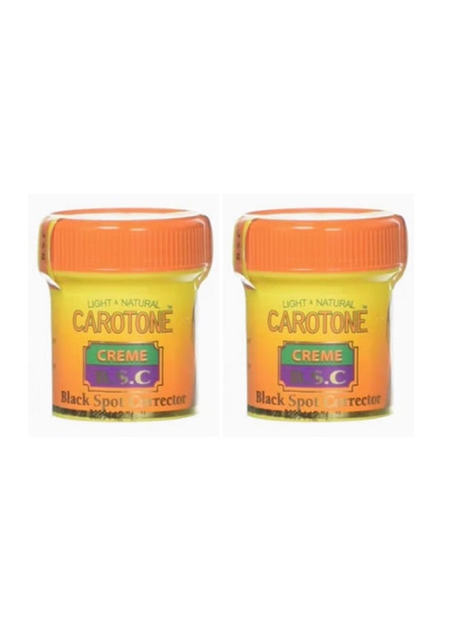Carotone 2 Pieces Black Spot Corrector Creme 2X30 ml 