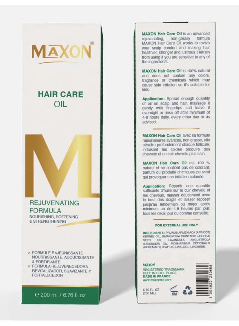 MAX-ON Hair Care Oil 220ml – Nourishing Hair Oil for Smooth, Shiny & Healthy-Looking Hair - Image 2