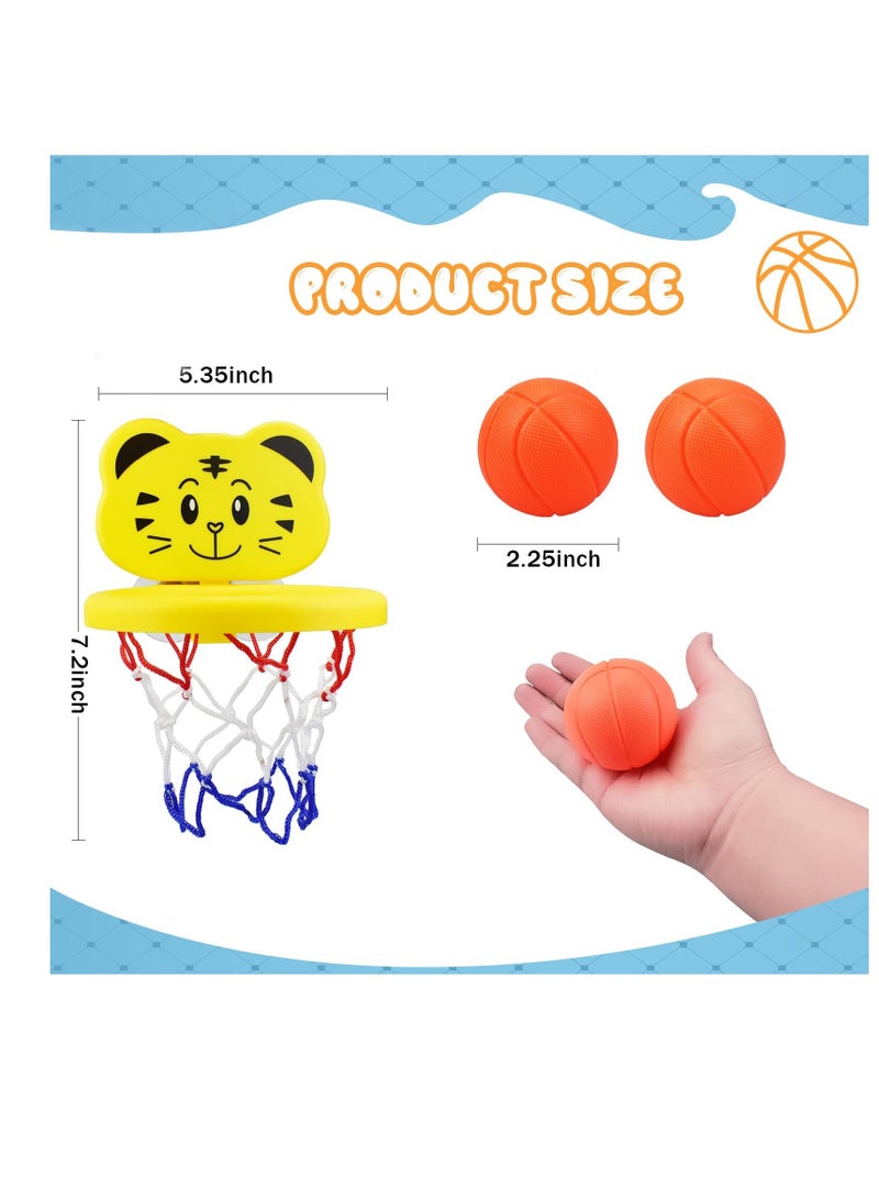 Y&D Basketball Hoop Bath Toy, Water Game Toys, 3 Inflatable Balls, Toys Set Gift for Baby Toddler Boys Girls 1 2 Toy  - Image 2