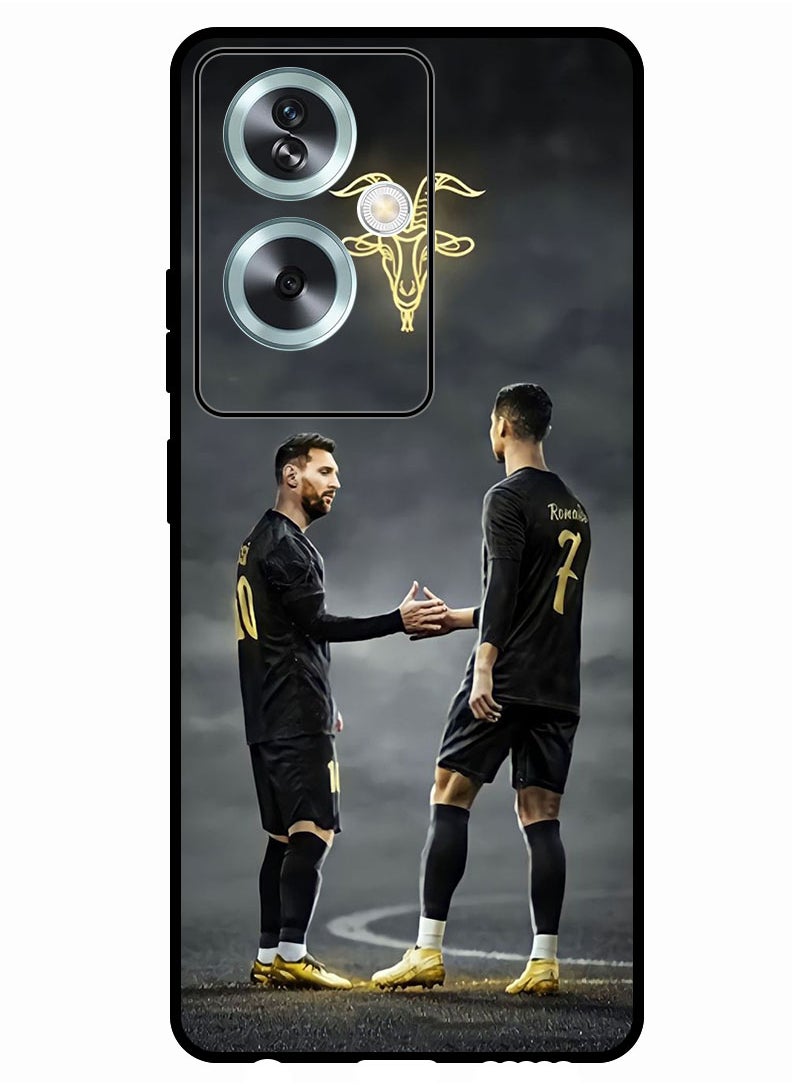 Theodor - Protective Case Anti Scratch Shock Proof Bumper Cover For Oppo A2 Messi Ronaldo Goat - Image 1