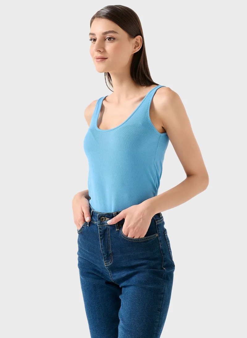 Jimmy Key Scoop Neck Tank Top