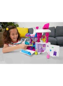 Polly Pocket Travel Toy Playset With 3 Inch Doll And Accessories, Transforming Fabulous Flying Jet Airplane Toy  - Image 2