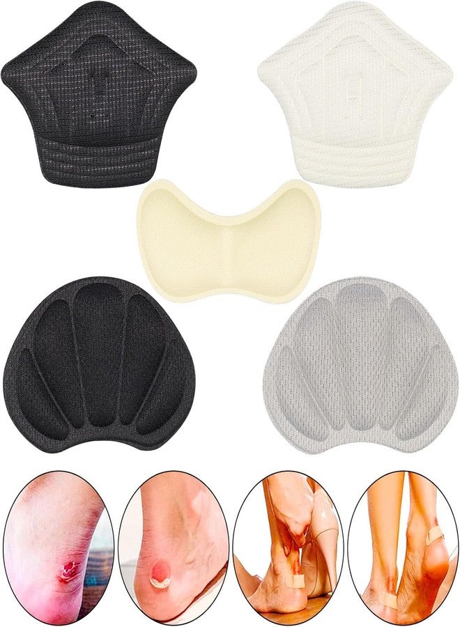 MANIBAM IMPEX 6 Pairs Heel Grips Liner for Men Women, Heel Grips Shoes Cushion Pads, Anti-Slip Shoe Inserts, Foot Care Protectors for Loose Shoes, Multicolor - Image 2