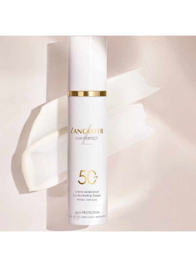 Lancaster Sun Perfect Sun Illuminating Cream Sunscreen SPF50 50ml - Image 4