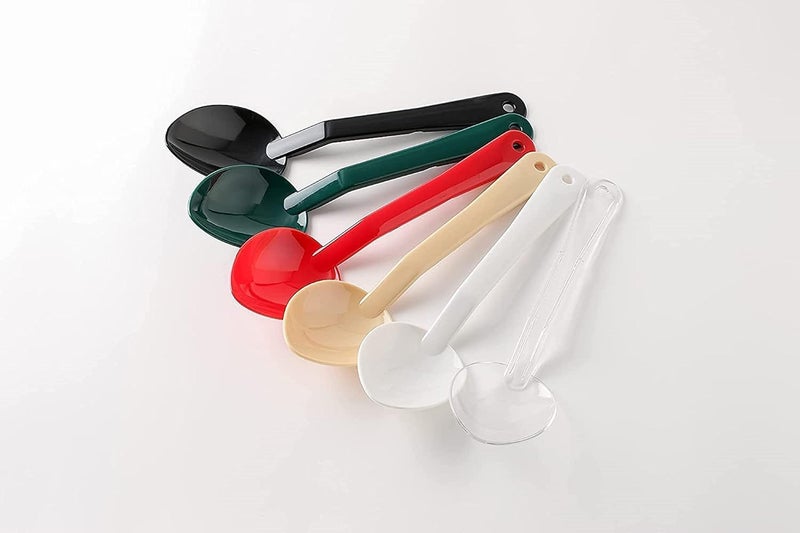 MOON WORLD Set of 12 Solid 11-Inch Serving Spoon Polycarbonate - Catering Spoons Large Serving Spoons Solid Serving Utensils for Buffet Banquet Flatware Kitchen Basics Serving (White) - Image 5